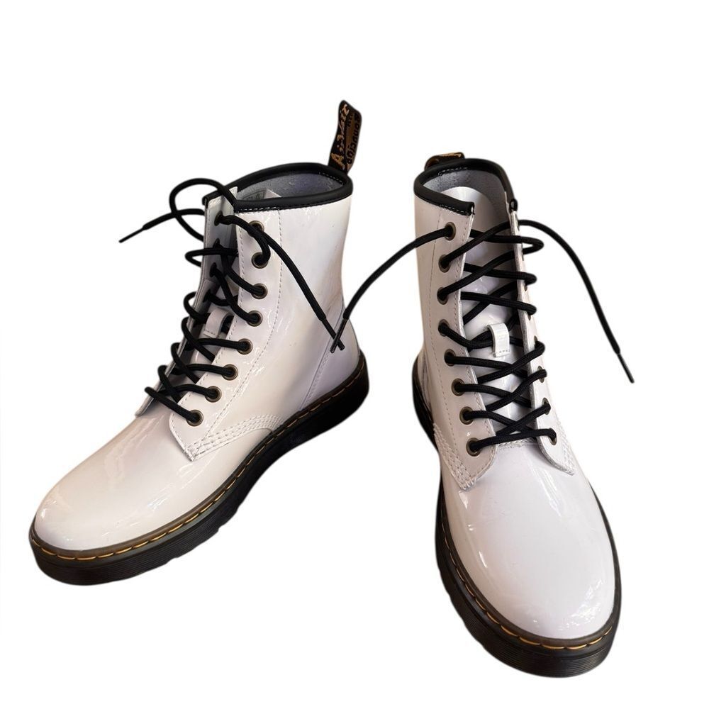 Dr. Martens Women's Zavala Combat Boots White 9 NEW